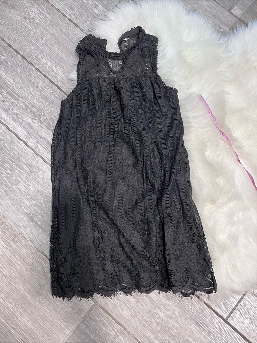 No Boundaries Black Lace Sleeveless Mini Dress
